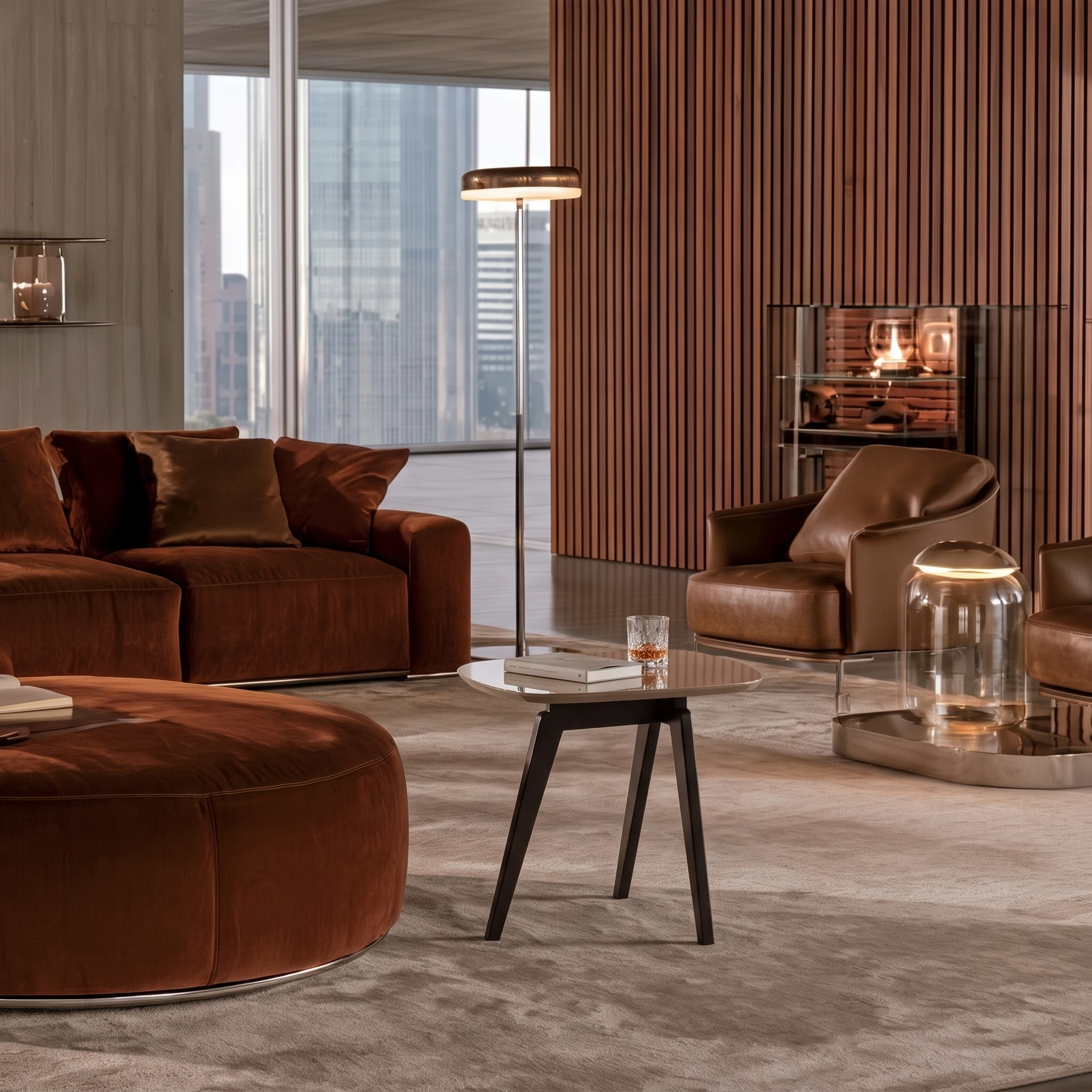 Lord coffee table in a contemporary lounge setting