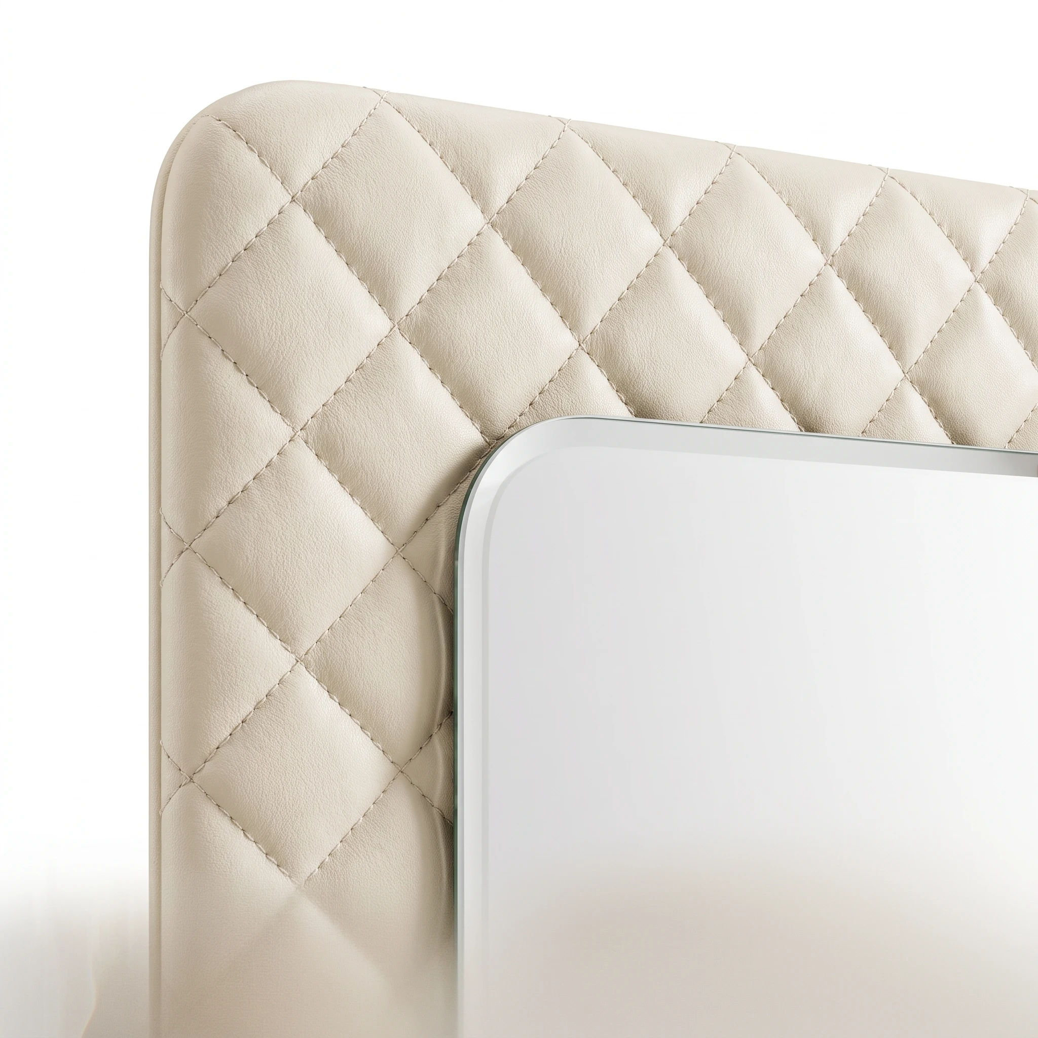 Louvre mirror styled in a contemporary interior