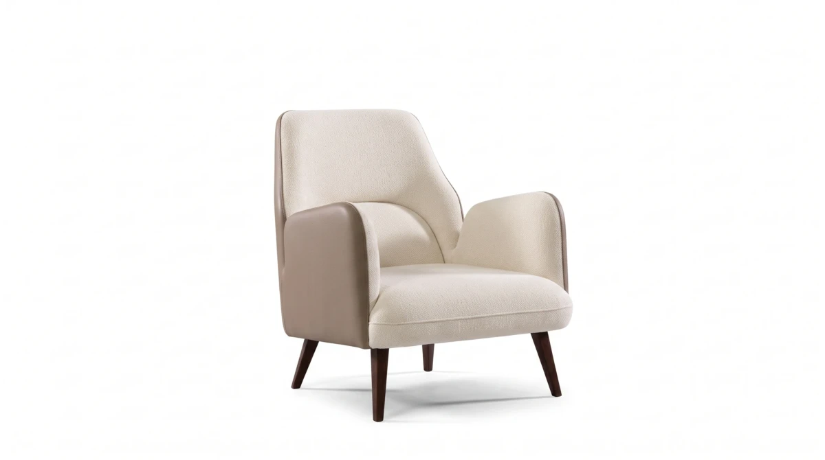 Lucca armchair, front view, Able Be Modern