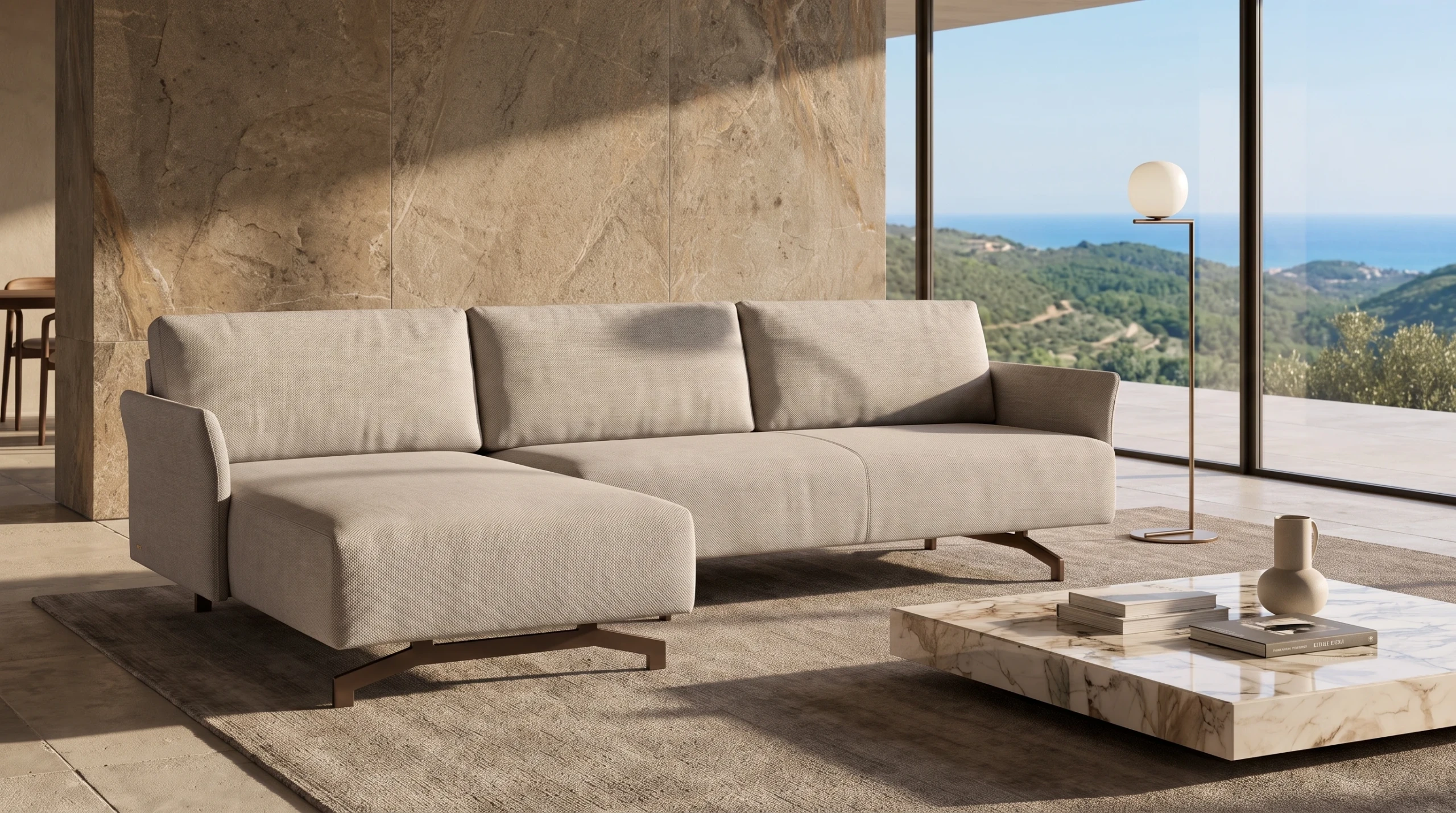 Maximo sofa in a modern living room setting