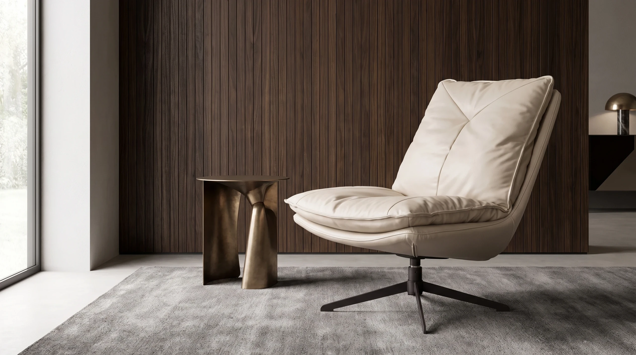 Moa armchair styled in a contemporary interior
