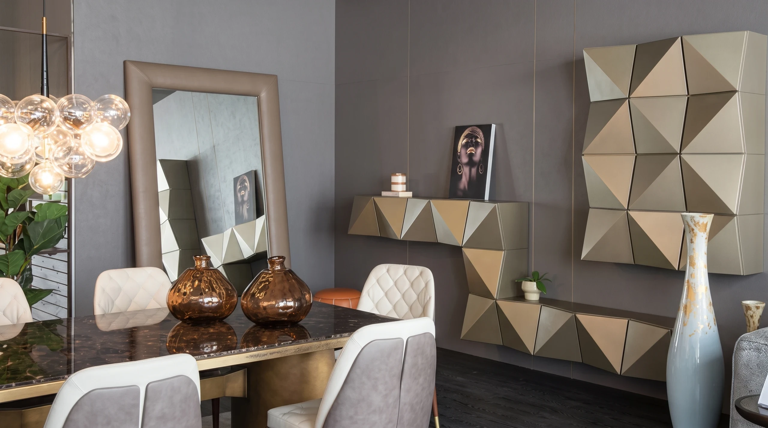 Monique mirror in a stylish home interior
