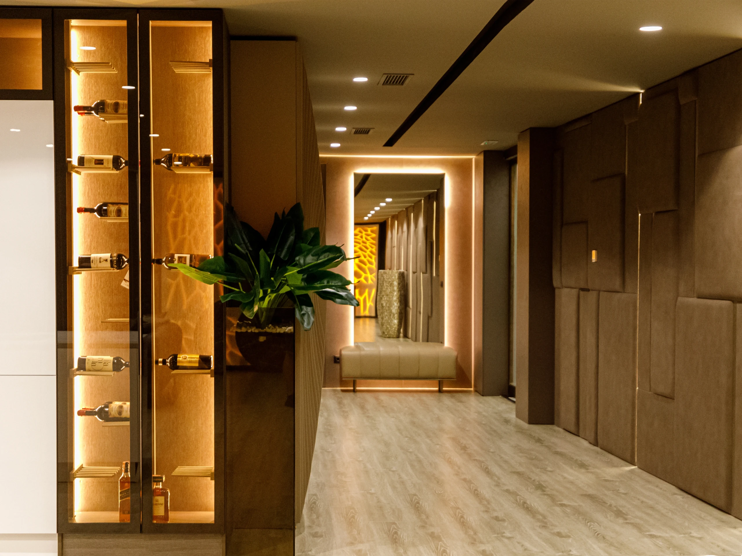 Odette mirror in a modern hospitality setting