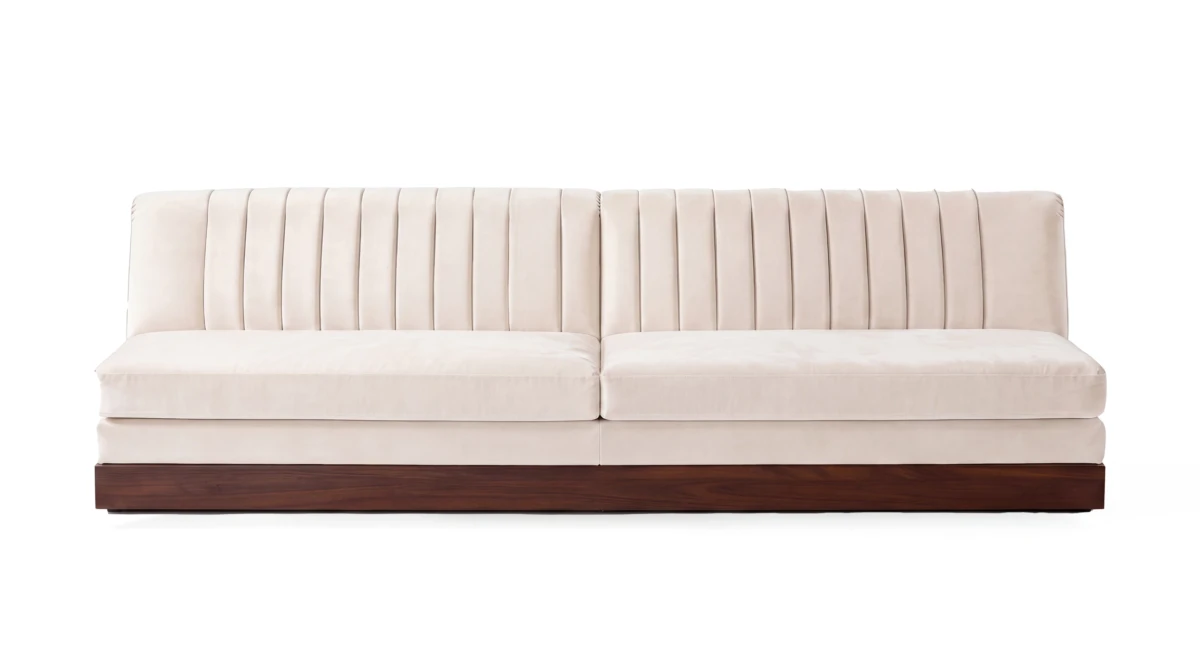 Orion sofa, front view, Able Be Modern