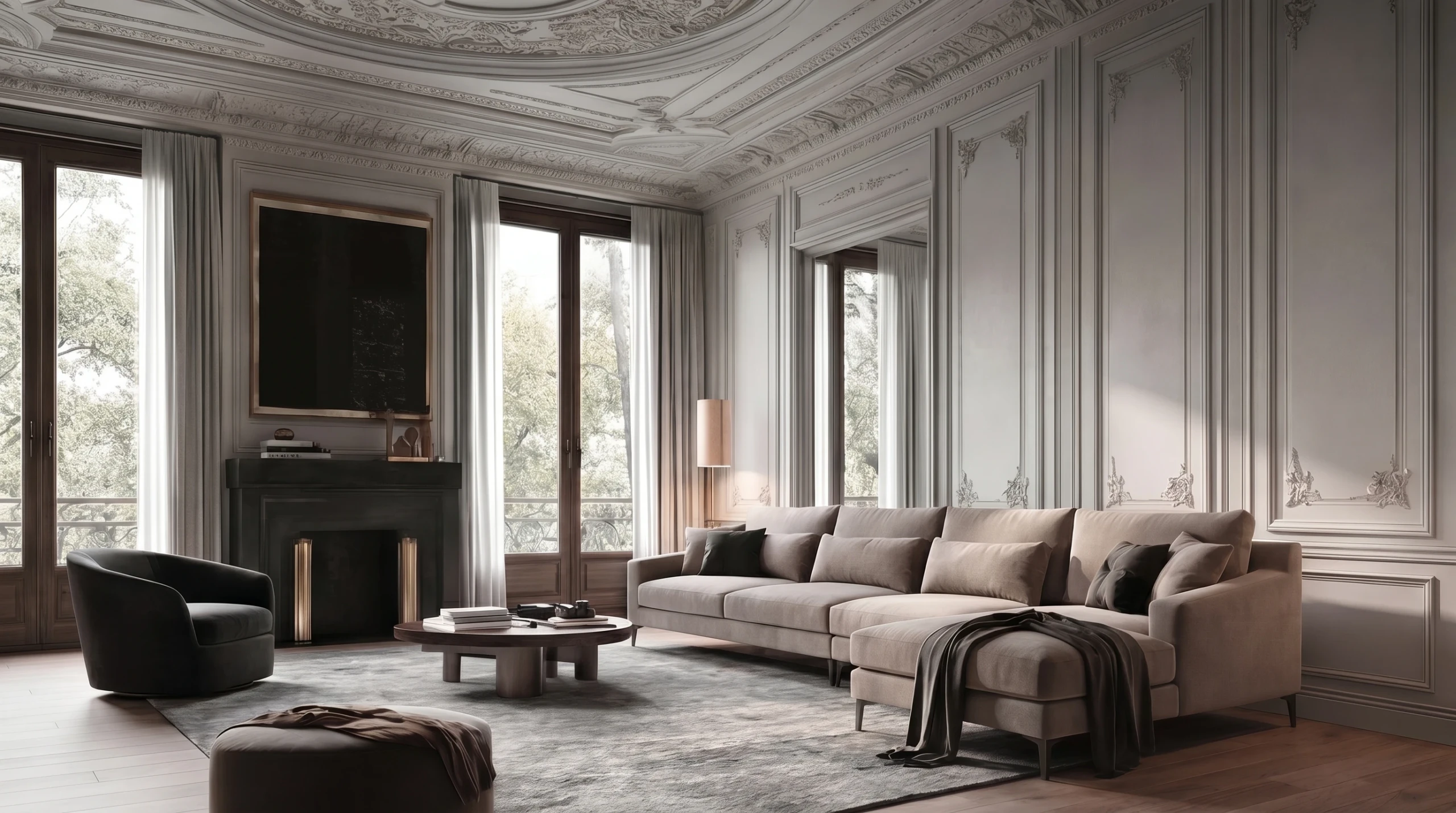 Reina sofa in a modern living room setting
