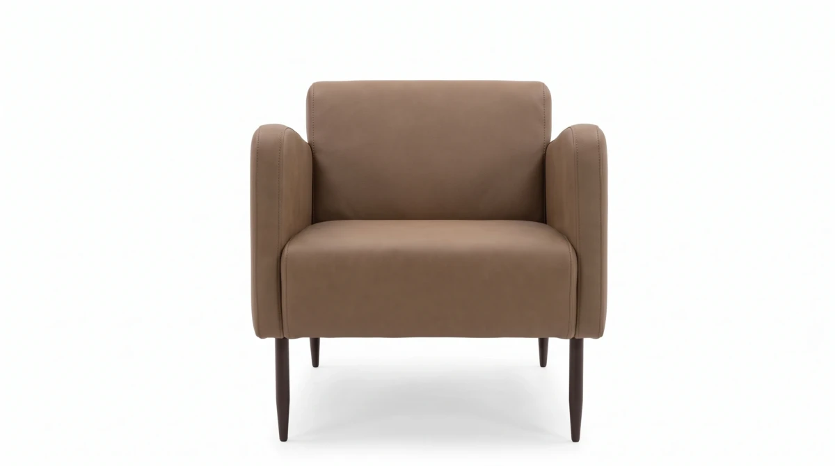 Spring armchair, front view, Able Be Modern