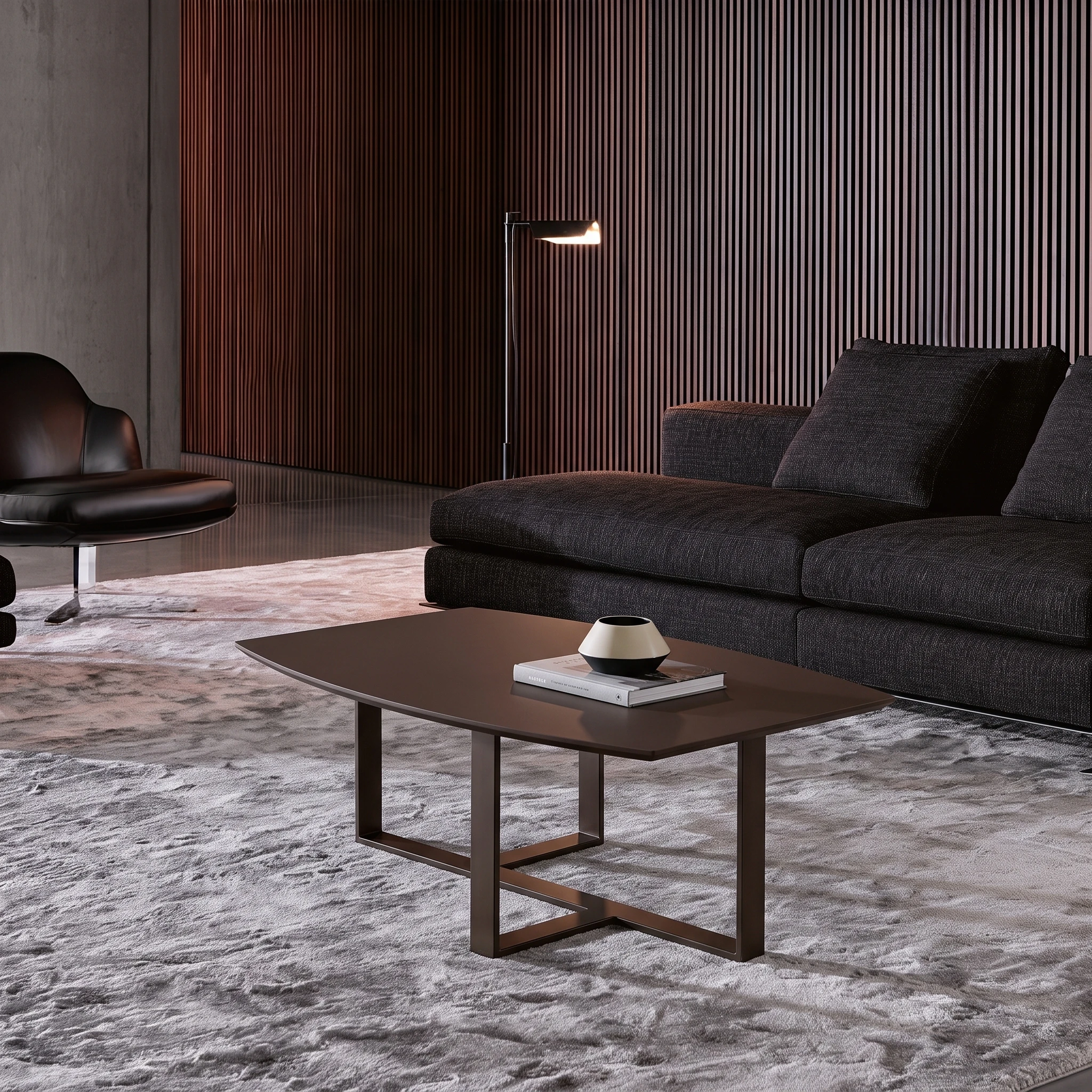 Tempo coffee table in a contemporary lounge setting
