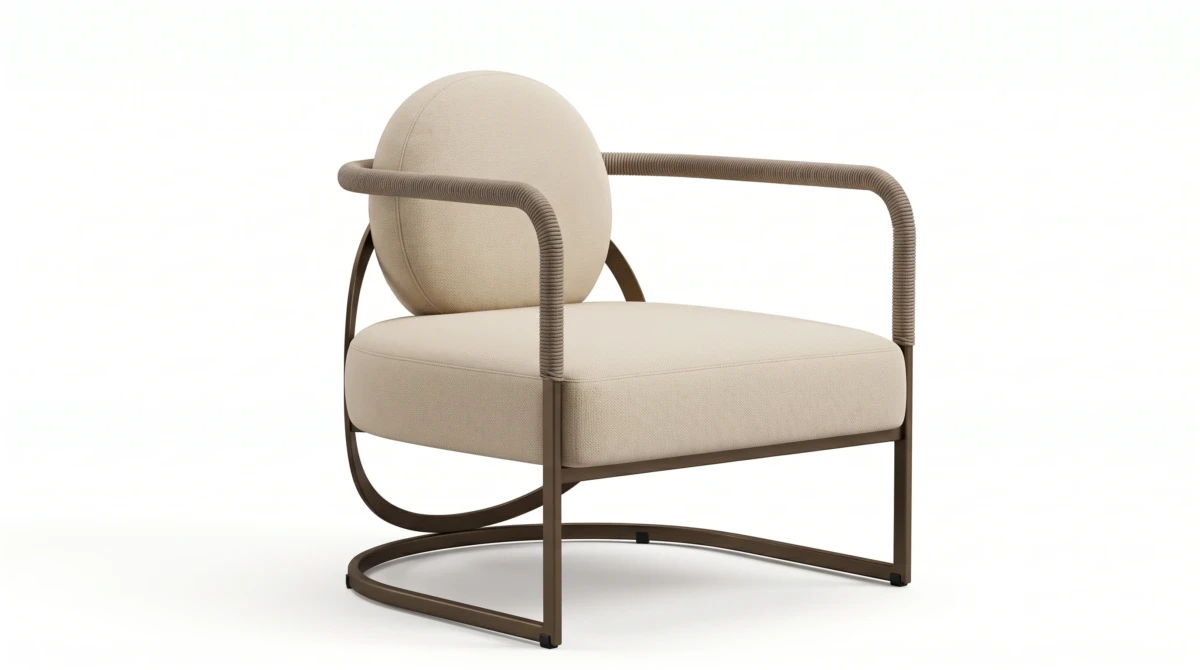 Thalia armchair, side view, Able Be Modern