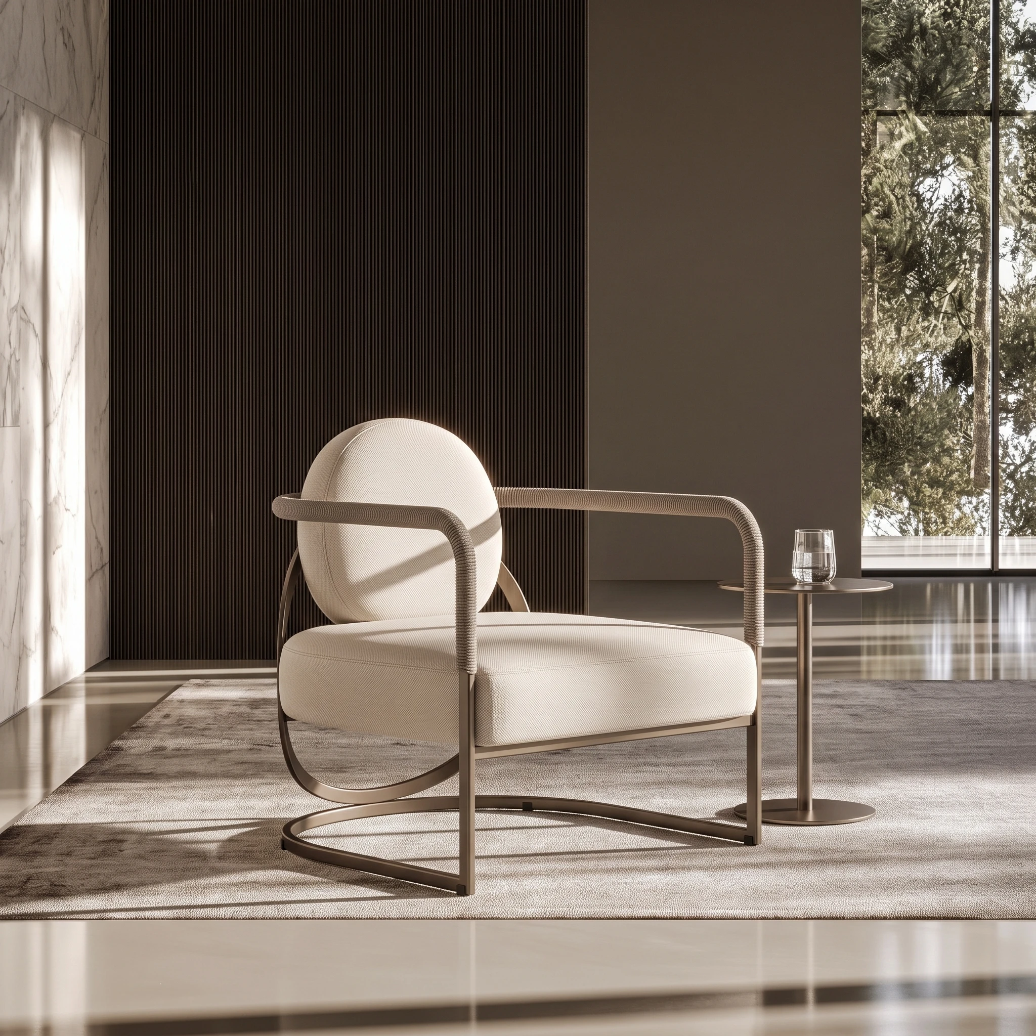 Thalia armchair in a stylish home interior