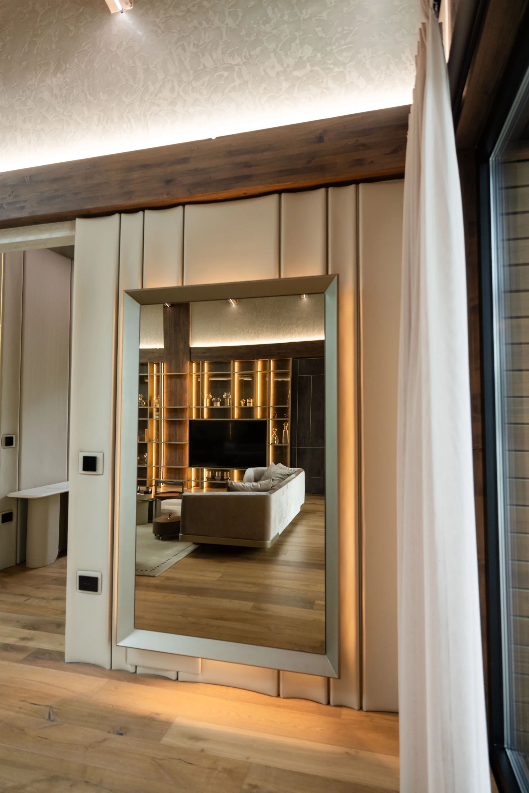 Vienna mirror styled in a contemporary interior